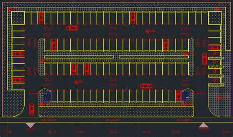 autocad parking lot design